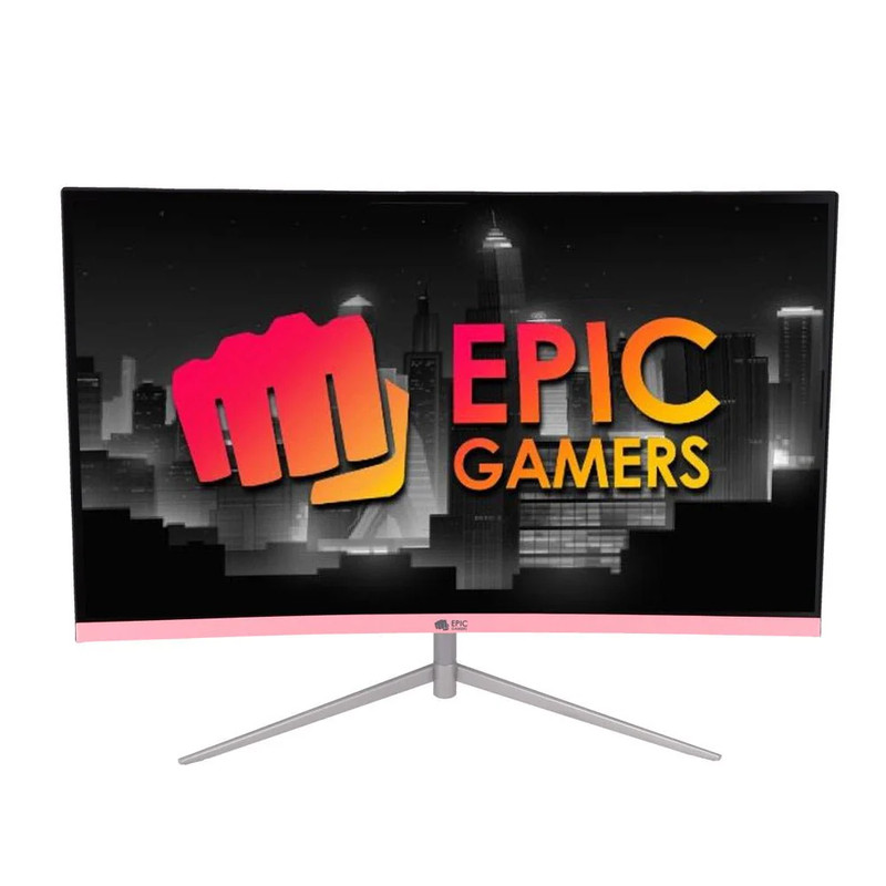 Epic Gamers 27" FHD, 240hz, 1MS, FreeSync Gaming Monitor - White/Pink - شاشة